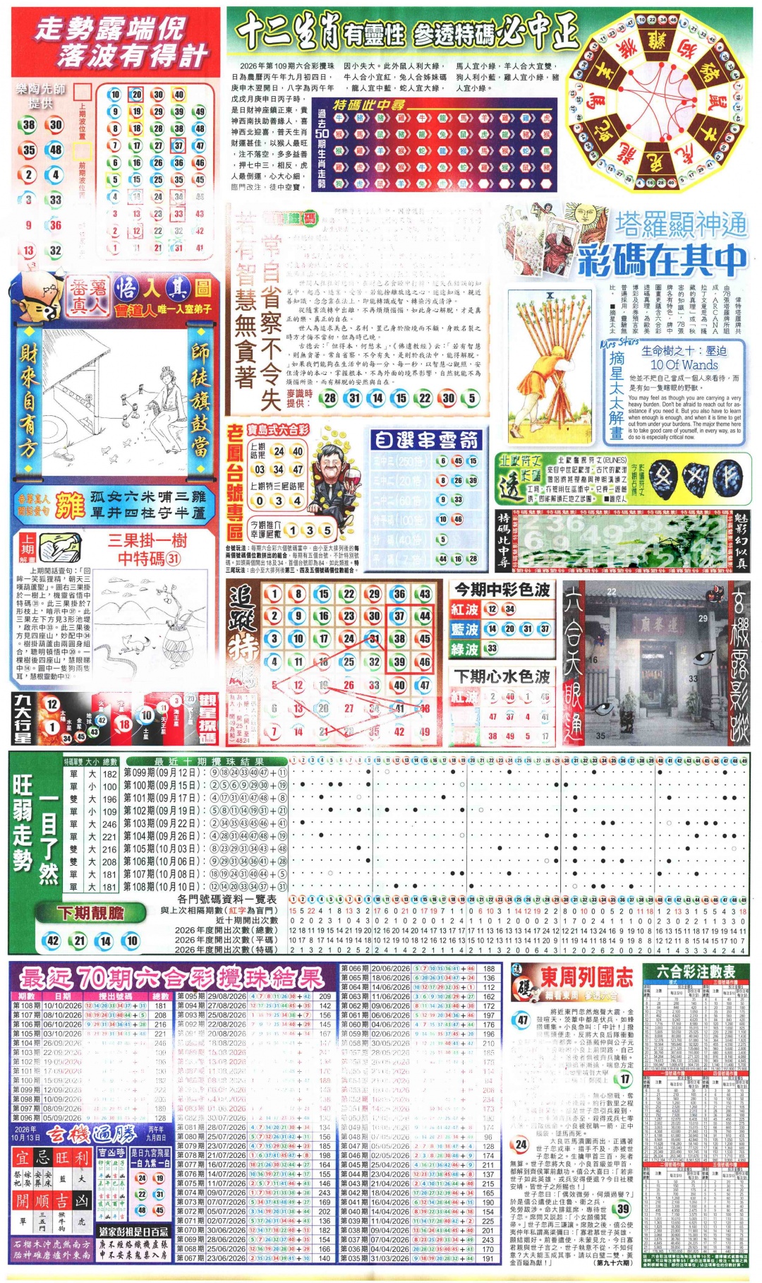 新报玄机(港版)C 第109期