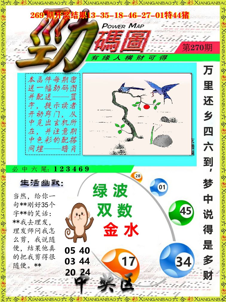 劲码图 第270期