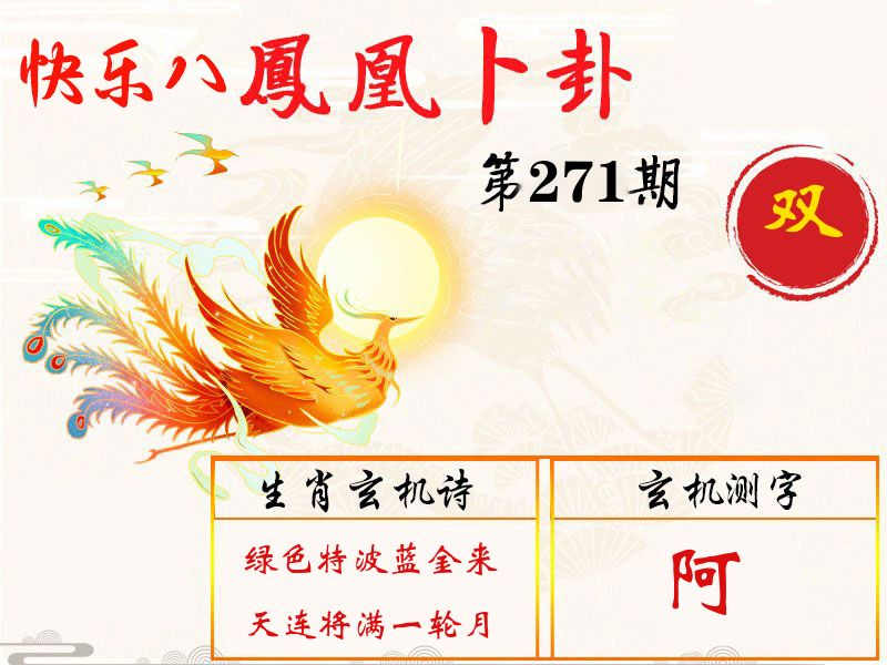 凤凰卜卦 第271期