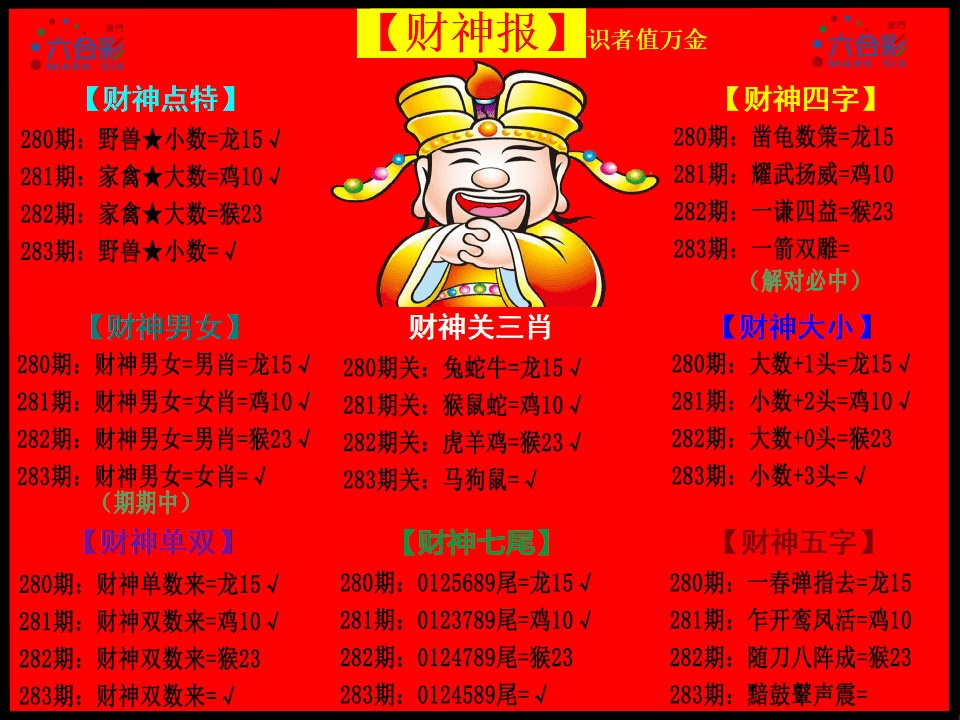 财神报 第283期