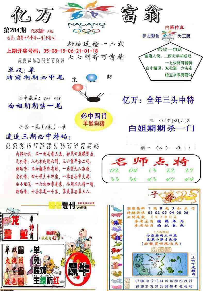 亿万富翁A 第284期