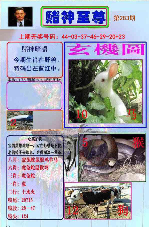 赌神至尊 第283期