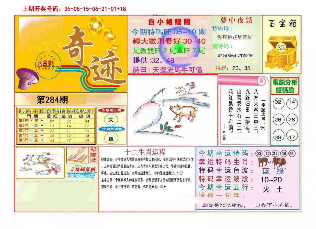 九龍奇迹A(推荐) 第283期