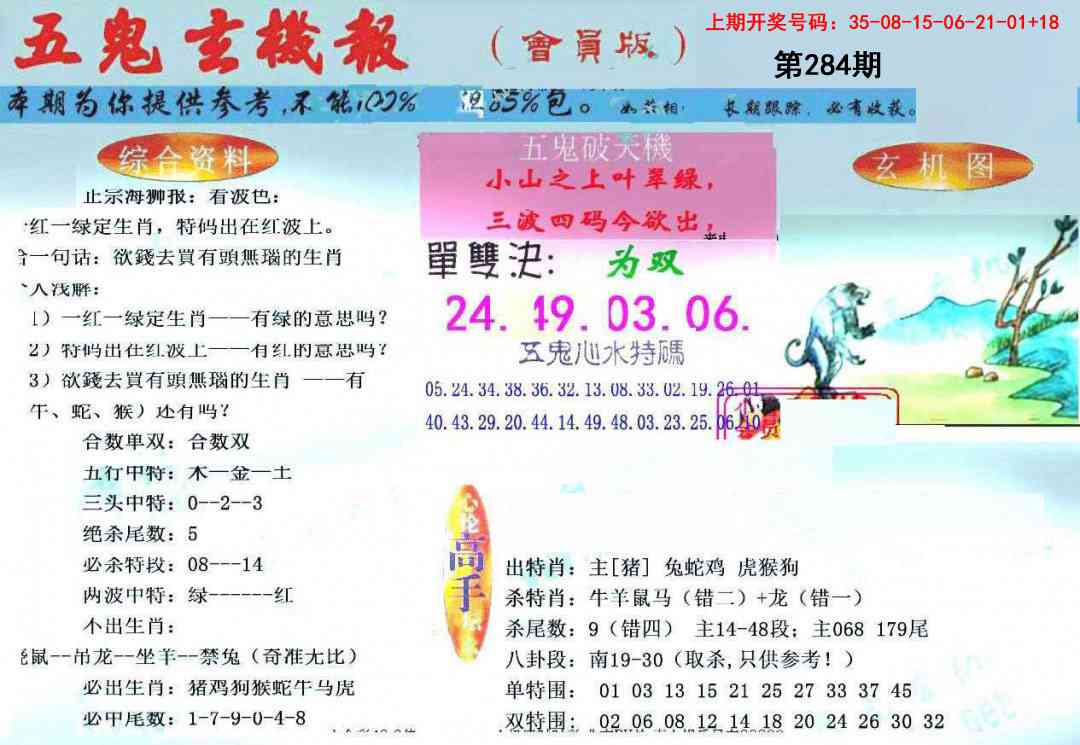 新五鬼玄机 第283期