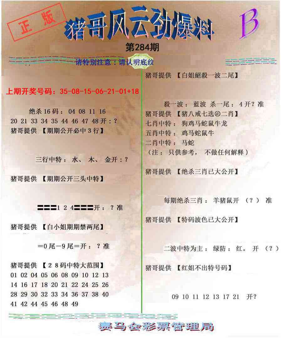 猪哥风云劲爆料B 第283期