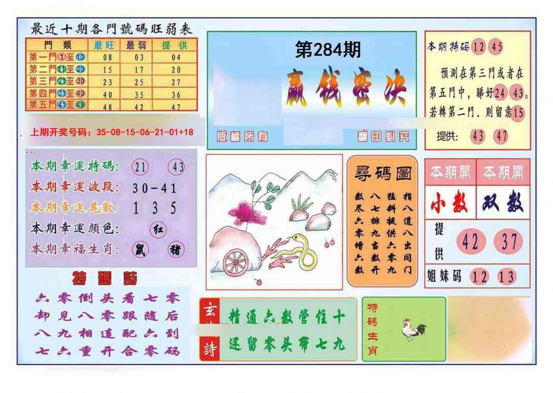 九龍赢钱密决(推荐) 第283期
