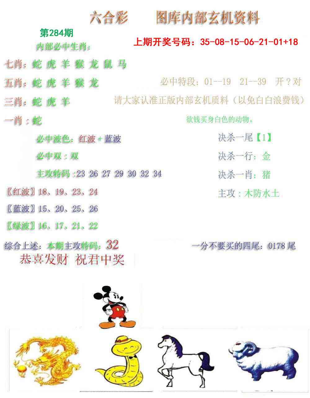 内部玄机资料 第284期