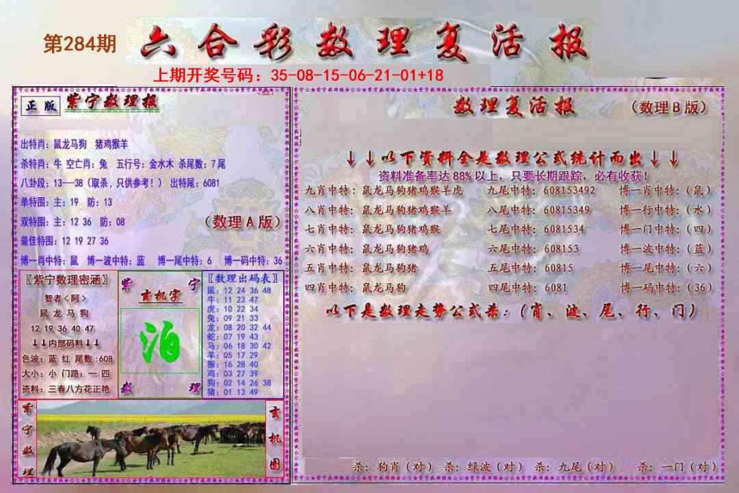 数理复活报 第284期