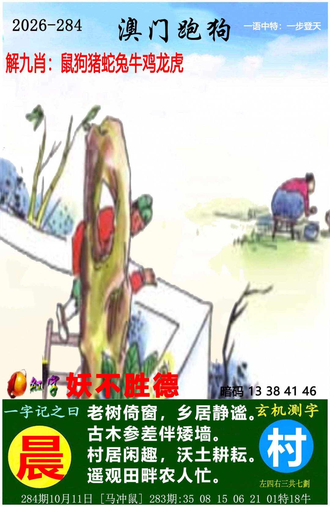澳门跑狗图 第284期