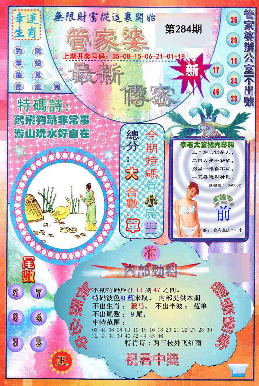 管家婆新传密 第284期