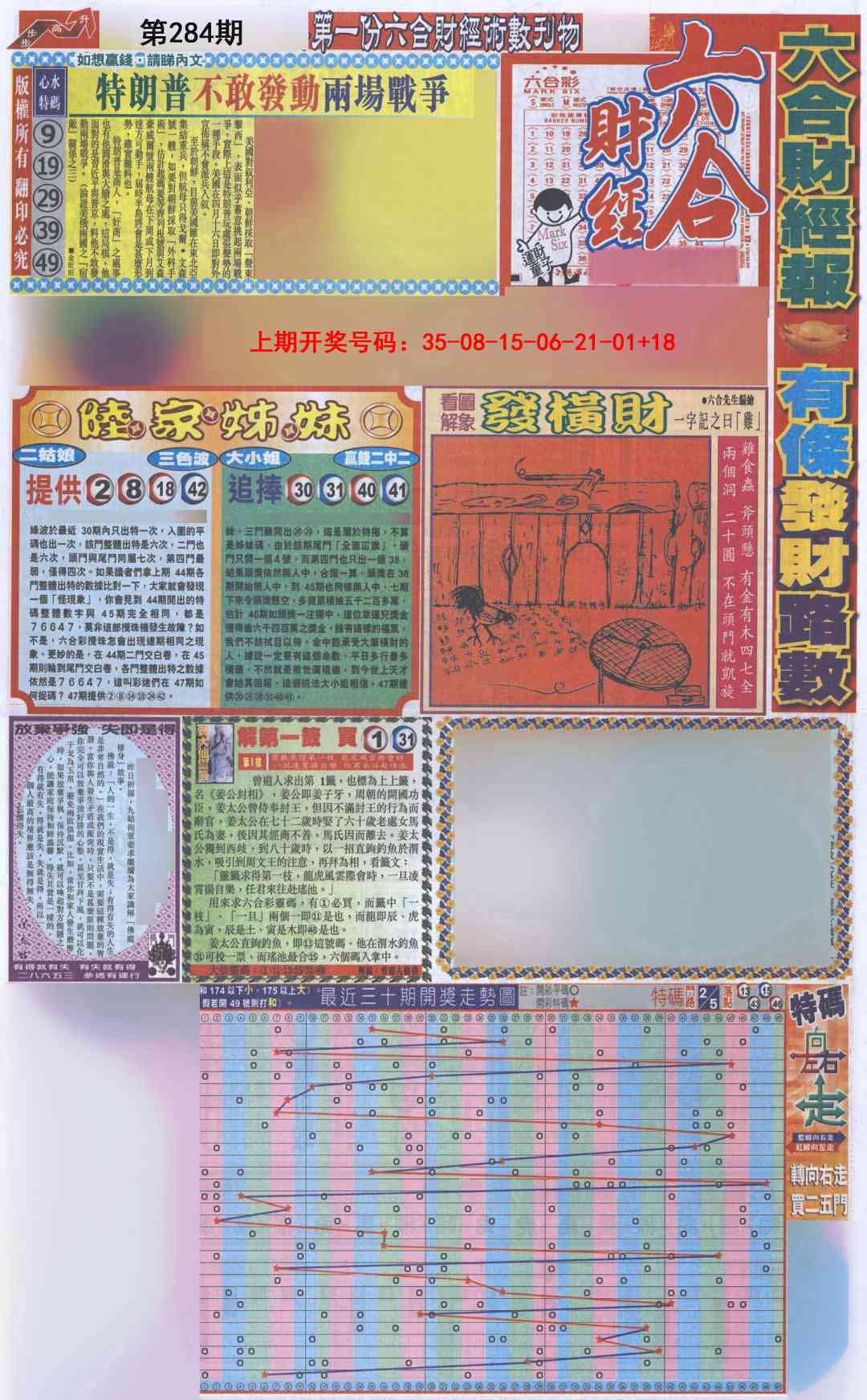 六合财经A加大版 第284期