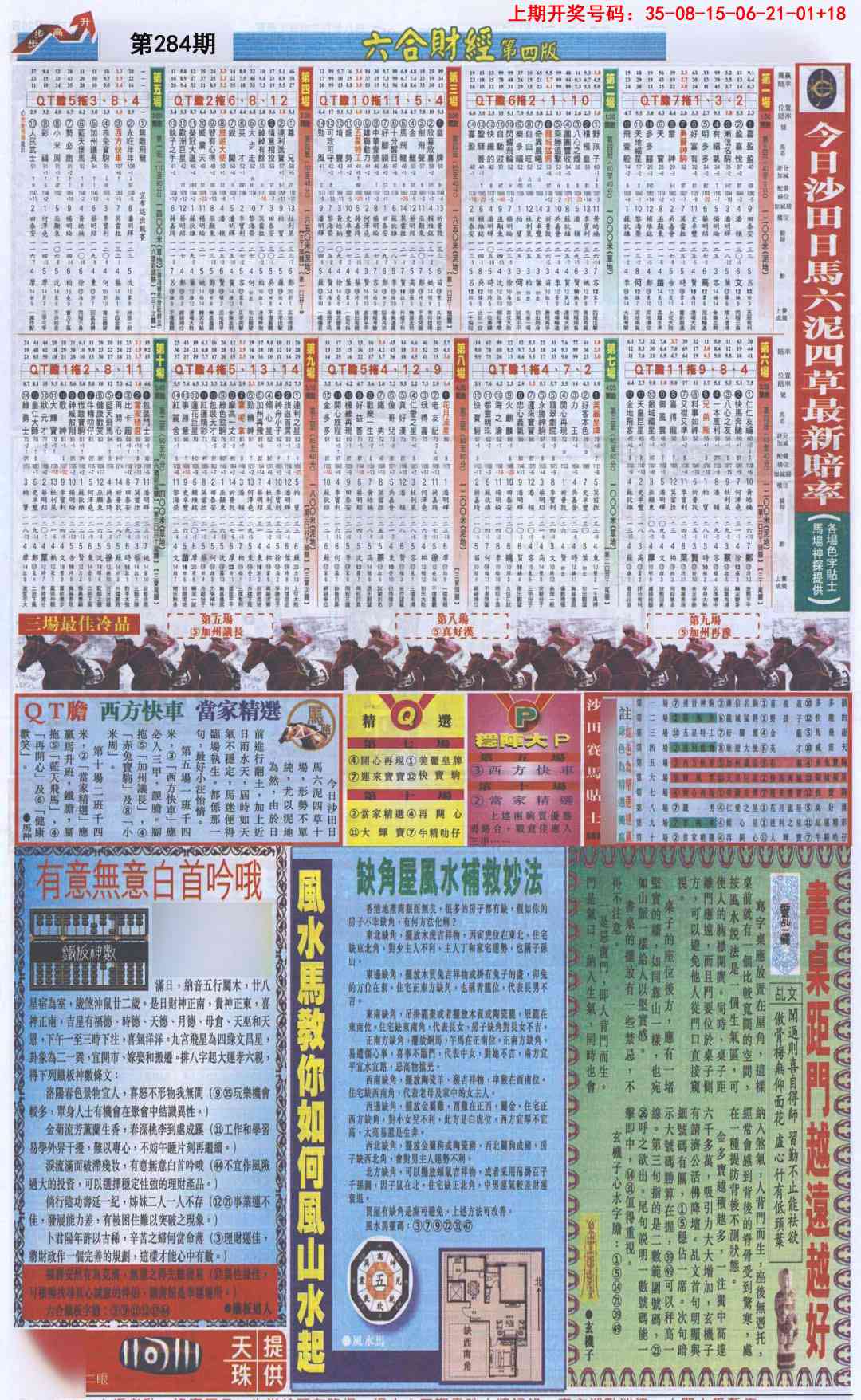 六合财经B加大版 第284期