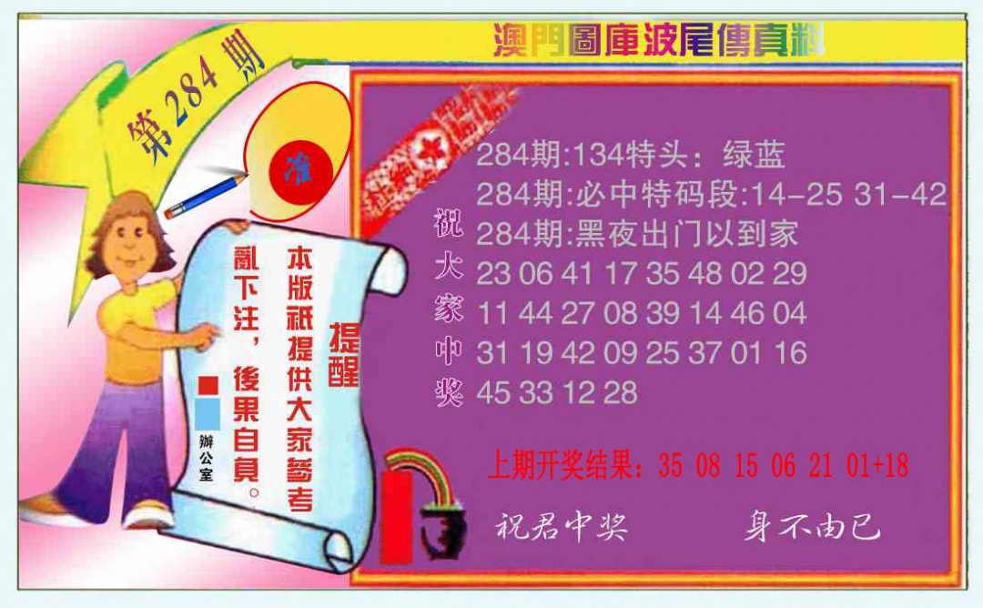 波尾传真料 第284期