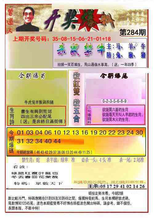 开奖爆料(新图推荐) 第283期