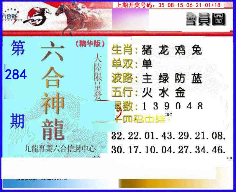 六合神龙 第283期