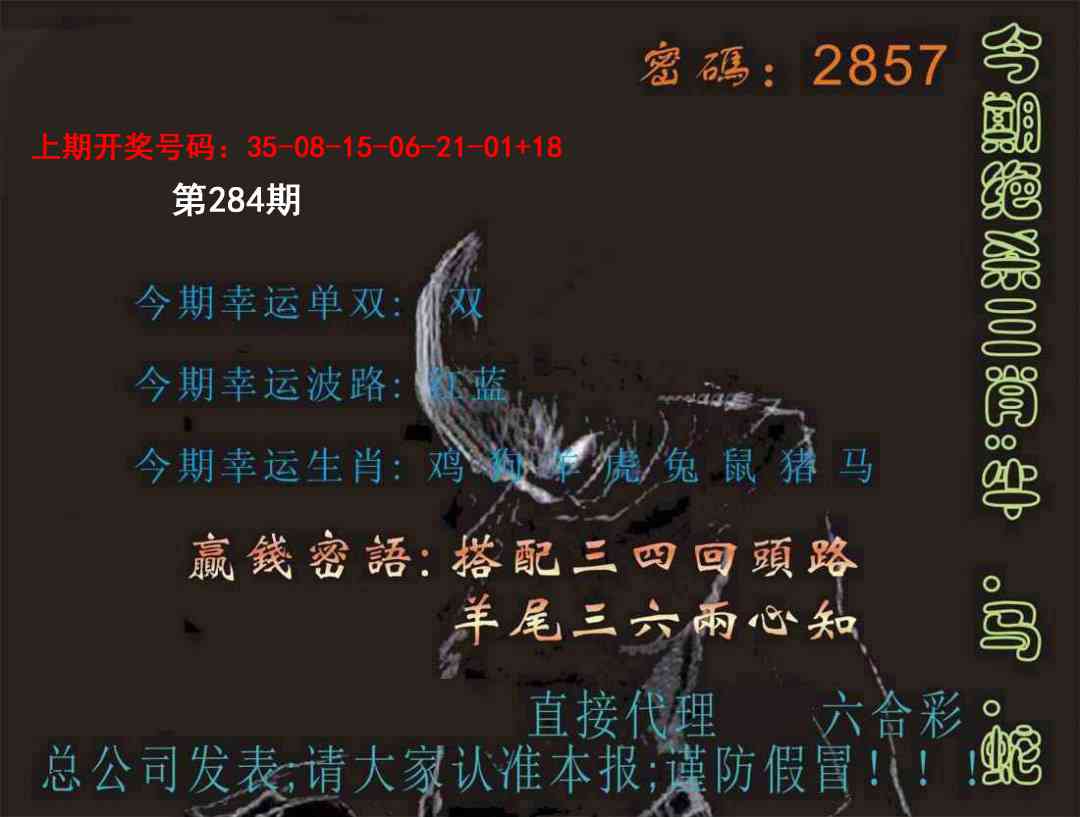 特码报 第283期