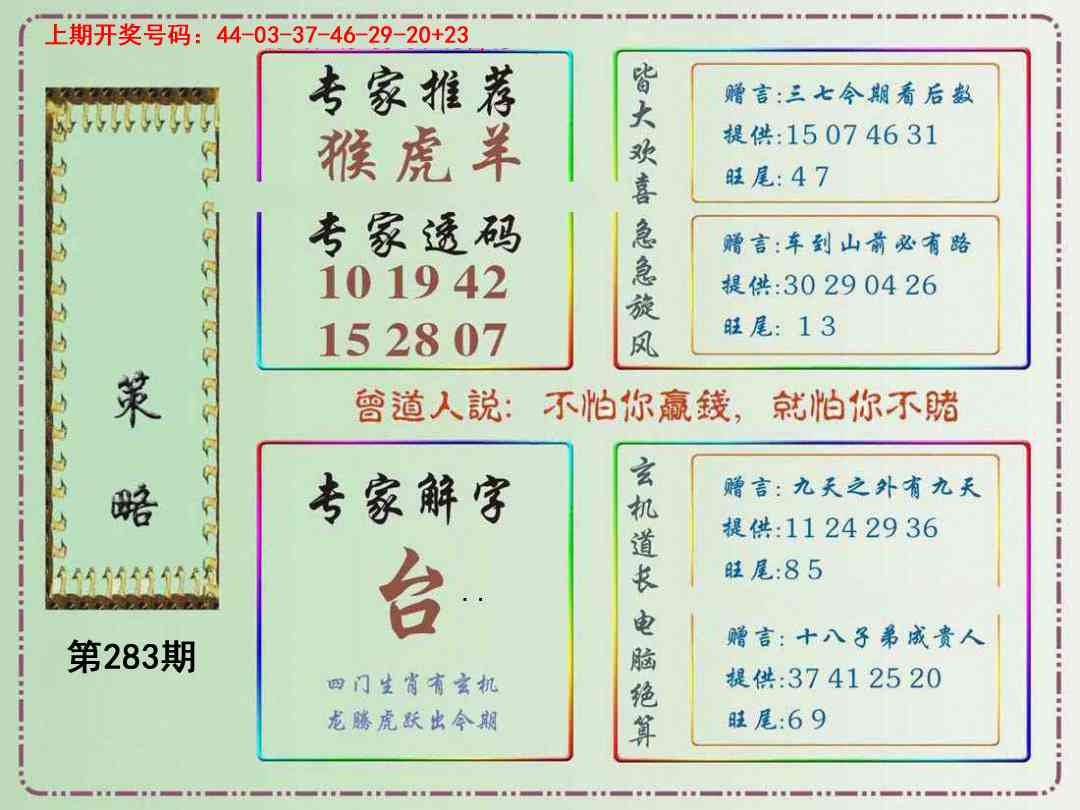 策略 第283期