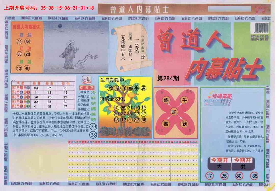 曾道人内幕贴士A 第283期