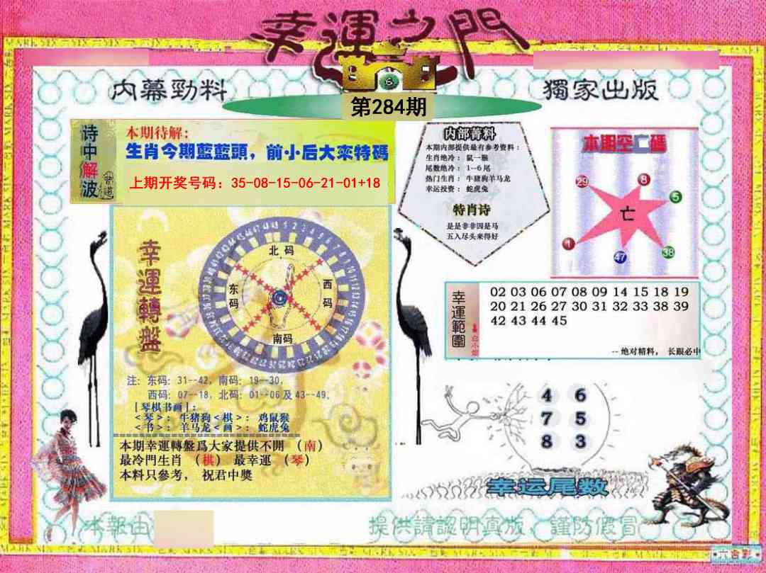 幸运之门 第283期