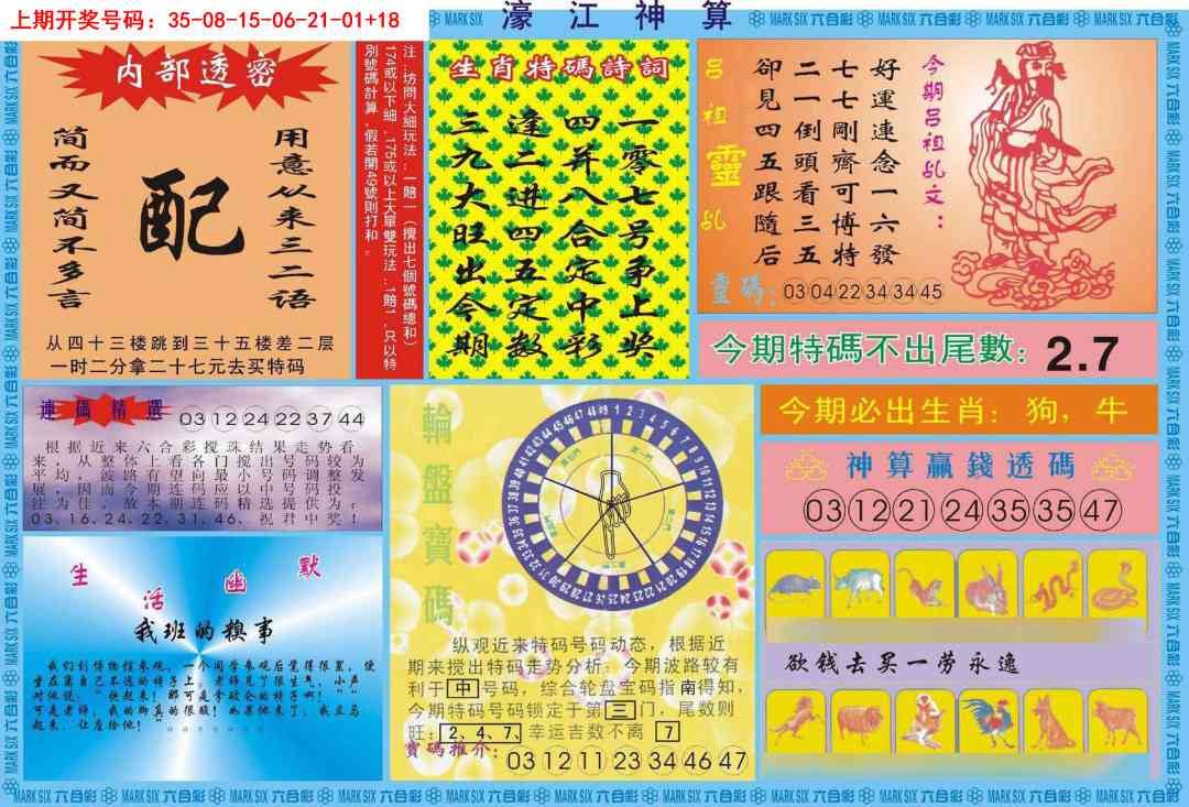 濠江神算B 第283期