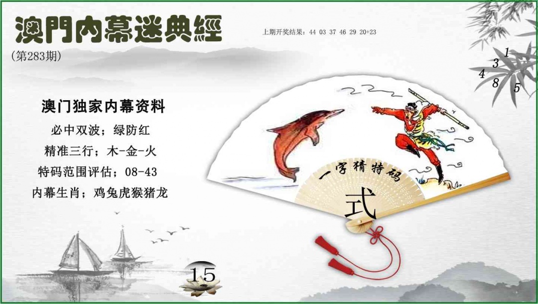 内幕秘典经 第283期