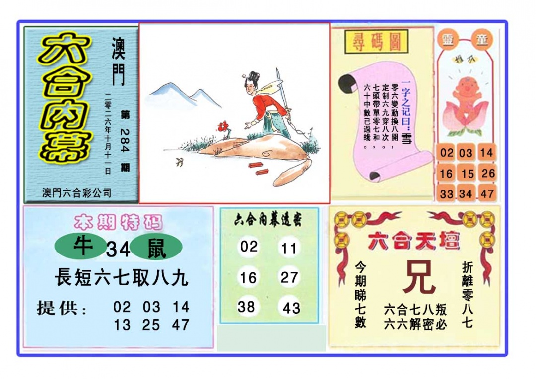六合内幕 第283期