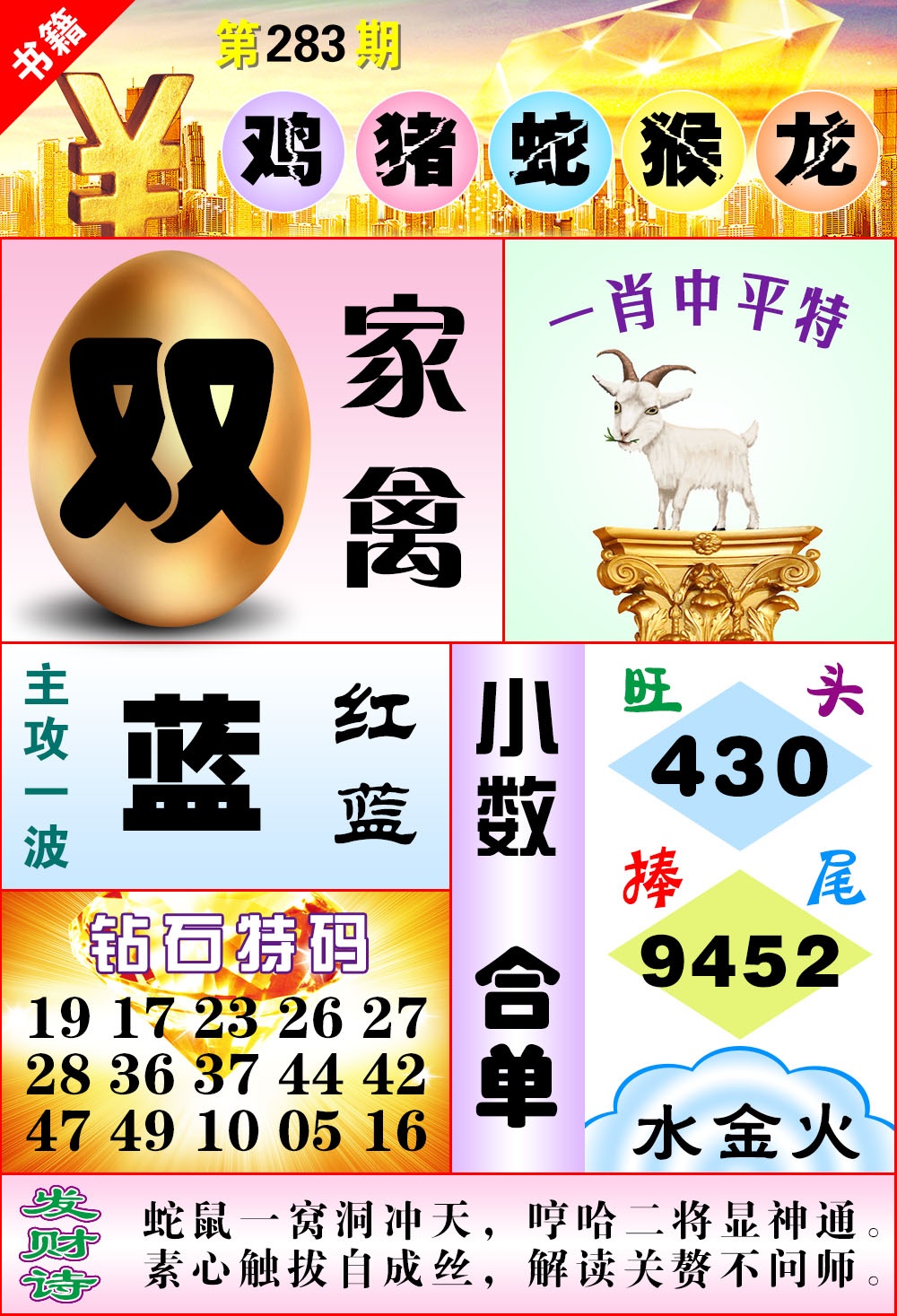 澳门金钱豹 第283期