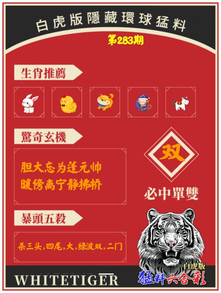 白虎環球猛料 第283期