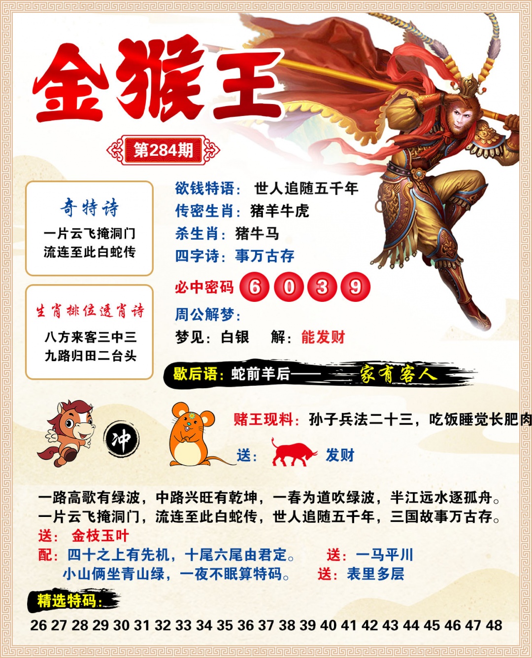 金猴王 第283期