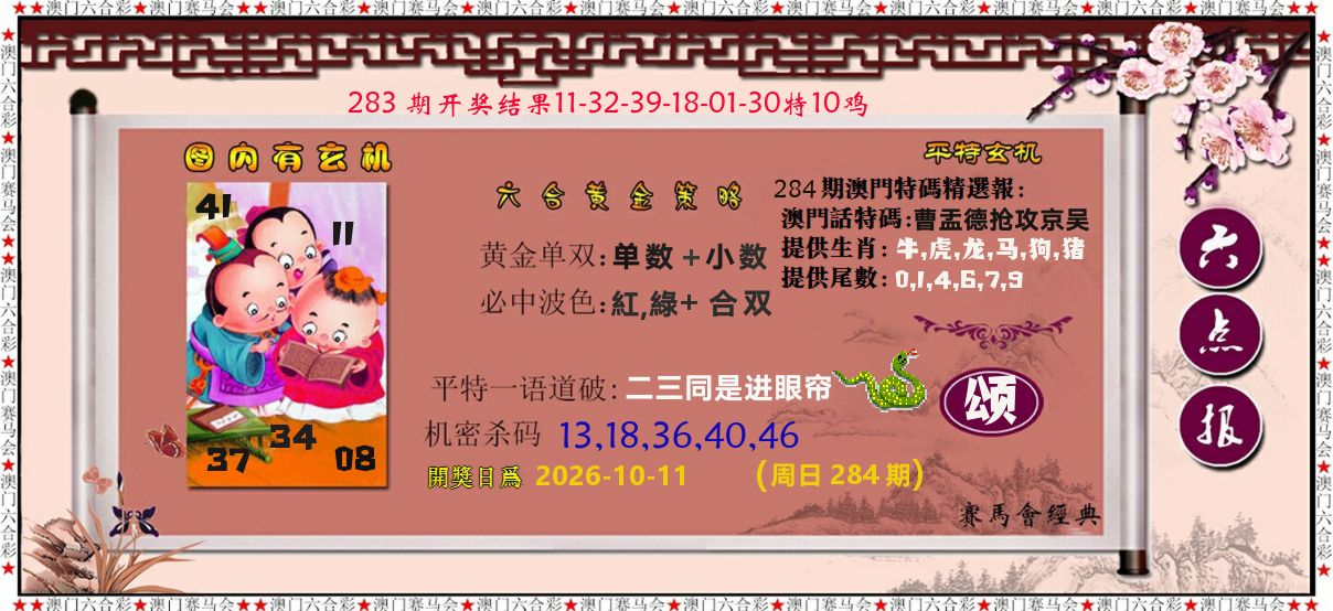 黄金策略 第284期