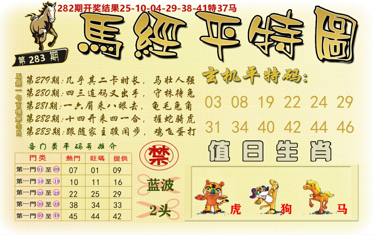 澳门平特图 第283期