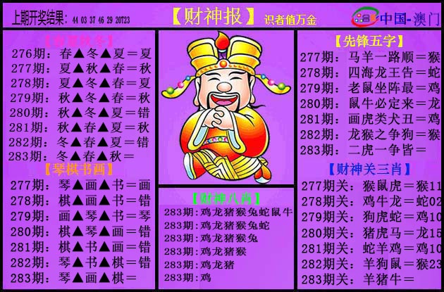 紫财神 第283期