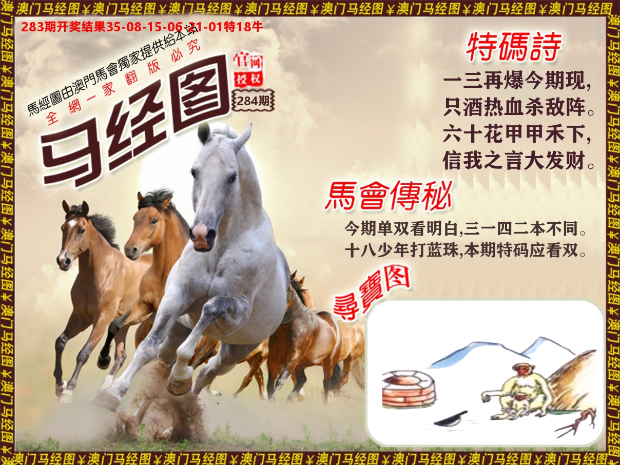 马经系列 第283期