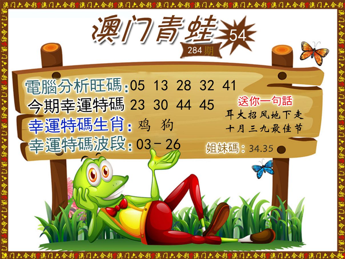 青蛙系列54 第284期
