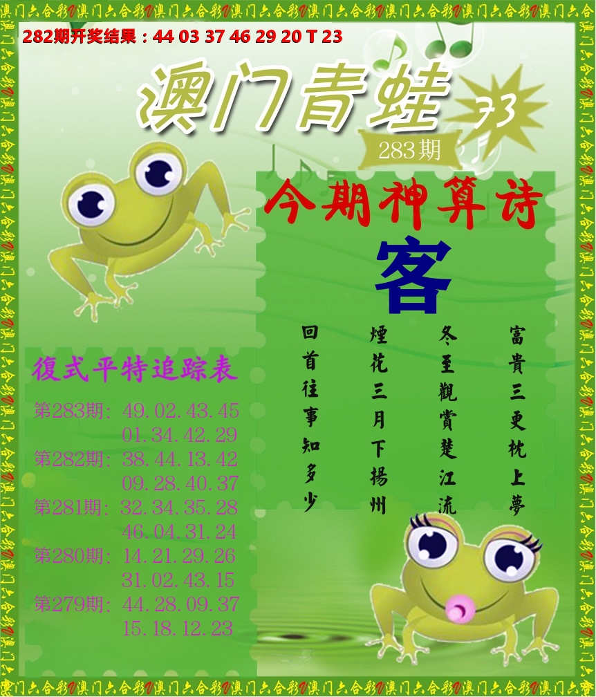 青蛙系列73 第283期