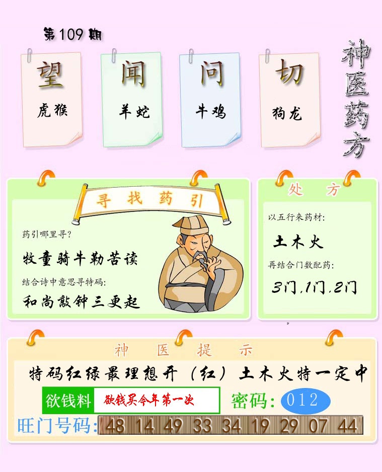 神医药方 第109期