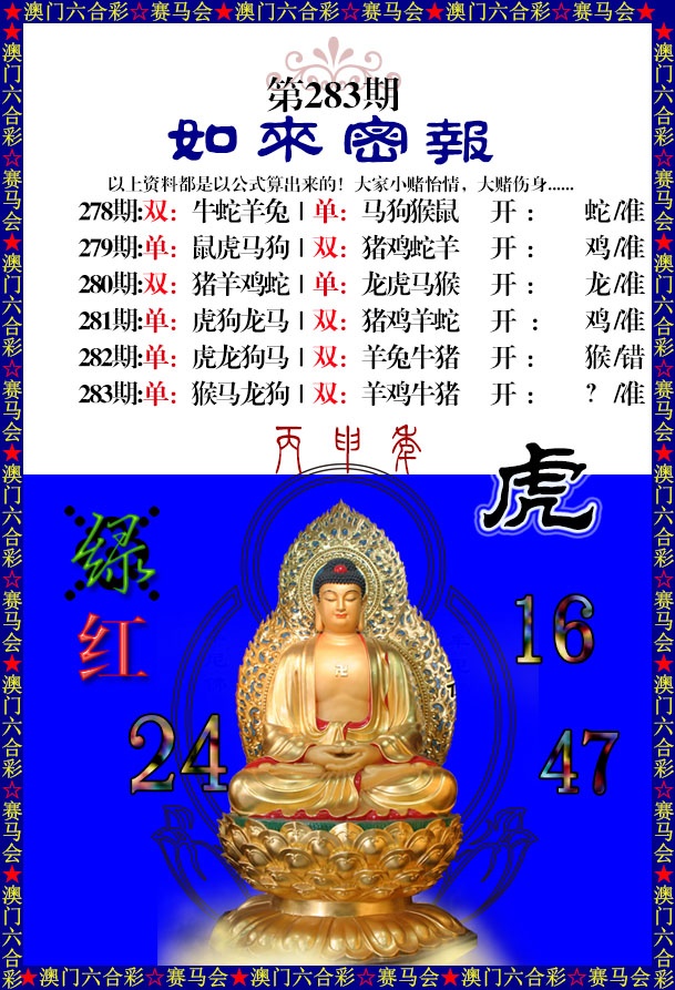 如来秘报 第283期