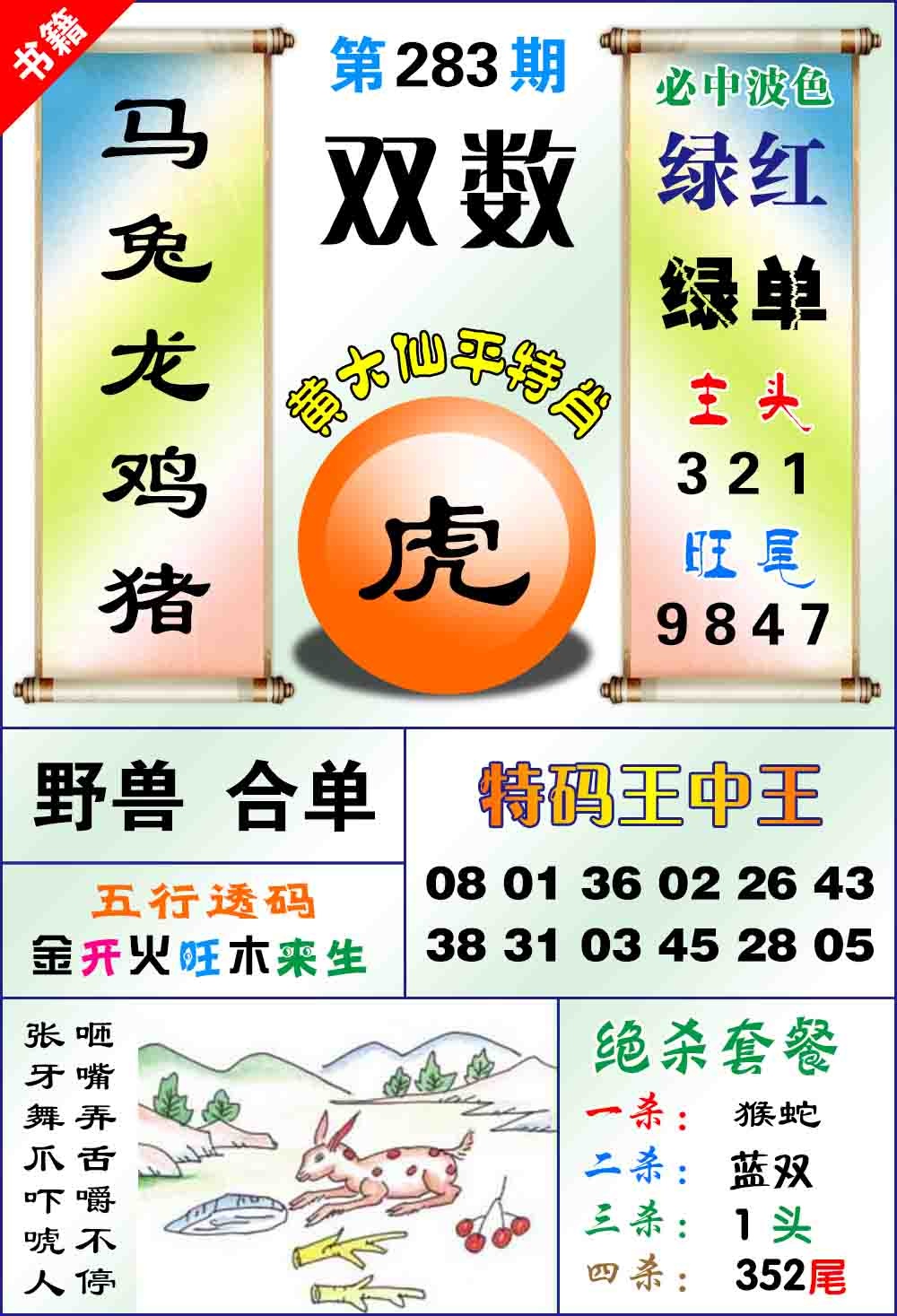 澳门平特王中正 第283期