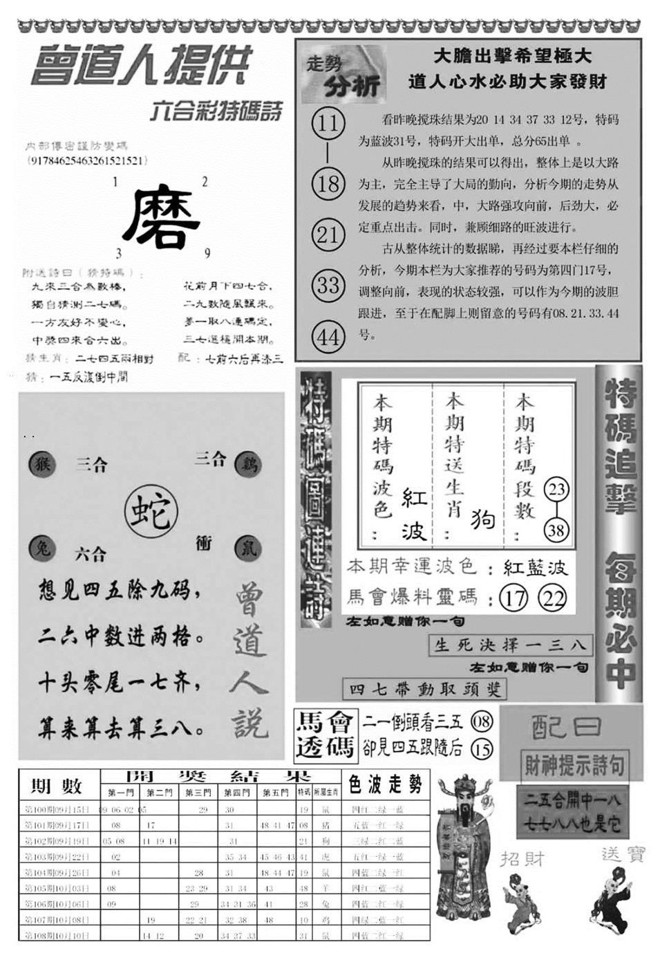 内幕加大B 第109期