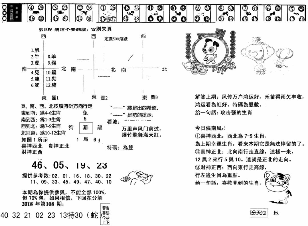 澳门足球报(黑圈) 第109期