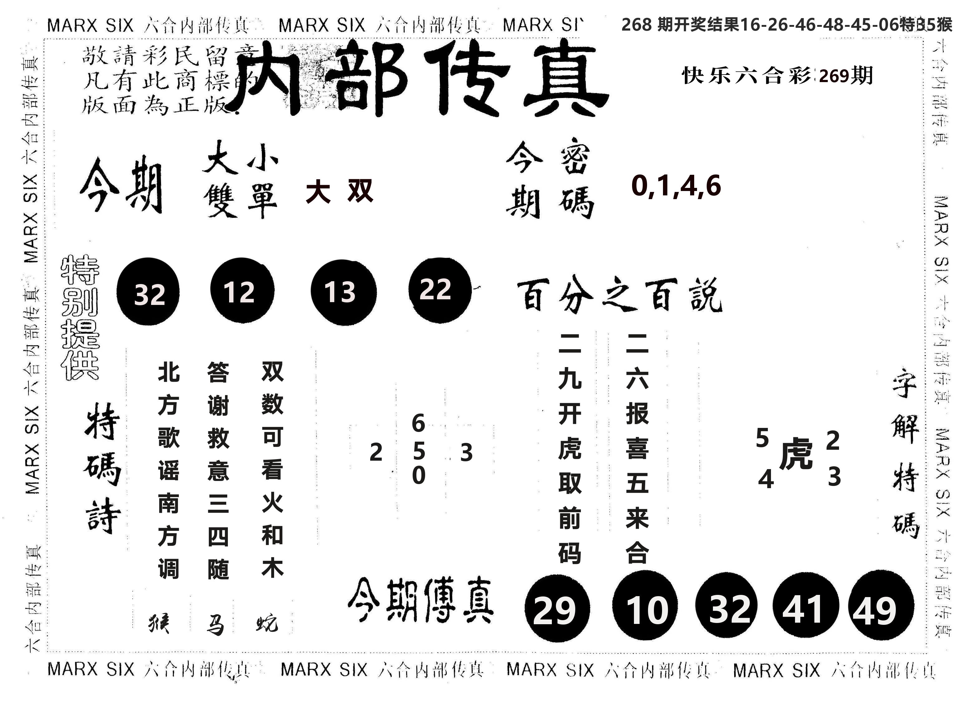 另版内部传真 第269期
